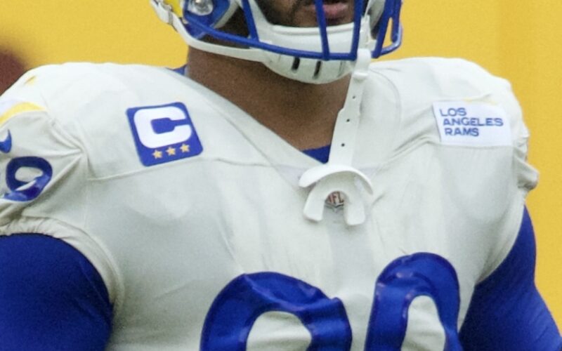 Aaron Donald with the Los Angeles Rams, 2020
