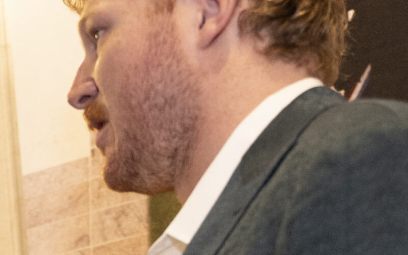 Cam Jurgens during the Philadelphia Eagles visit to Arlington National Cemetery, April 2025