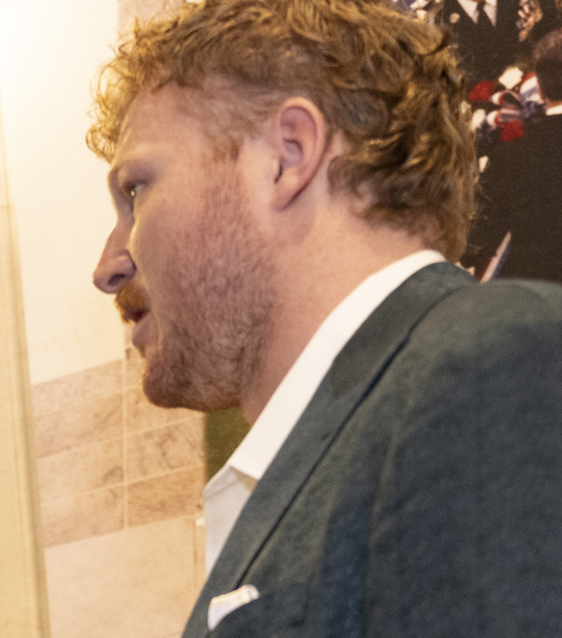Cam Jurgens during the Philadelphia Eagles visit to Arlington National Cemetery, April 2025