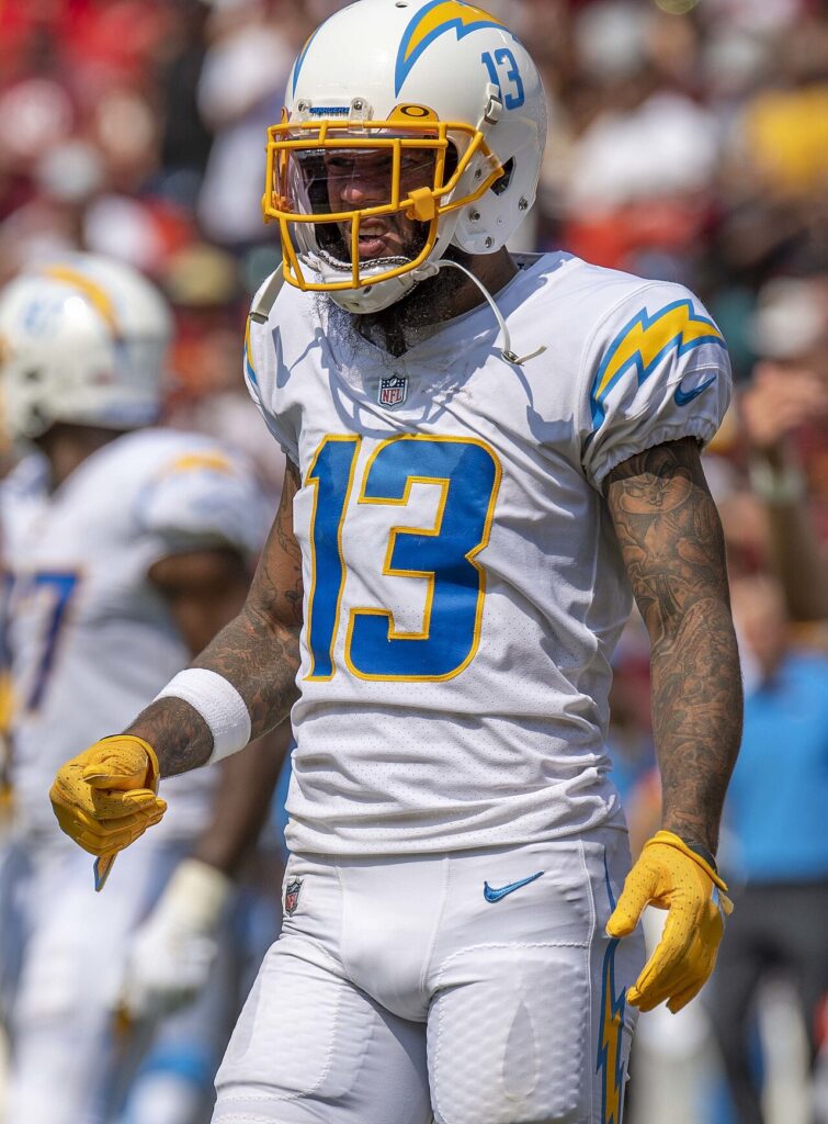 Keenan Allen with the Los Angeles Chargers in 2021