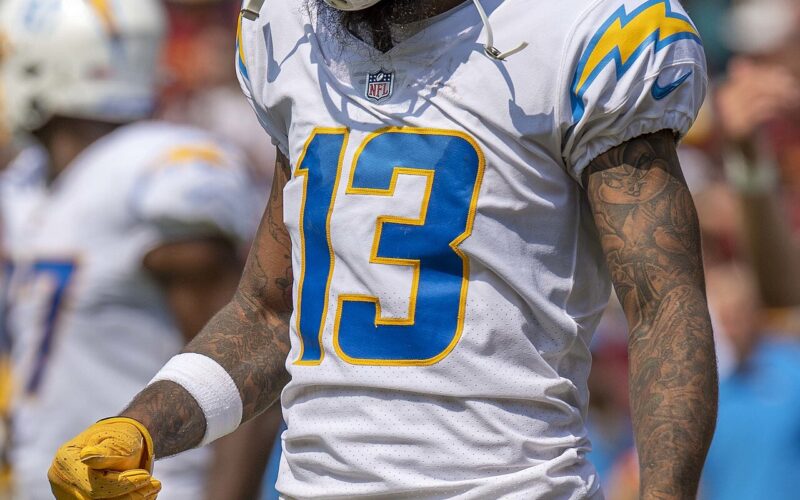 Keenan Allen with the Los Angeles Chargers in 2021