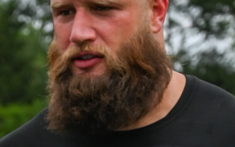 Lane Johnson at Eagles training camp in 2025