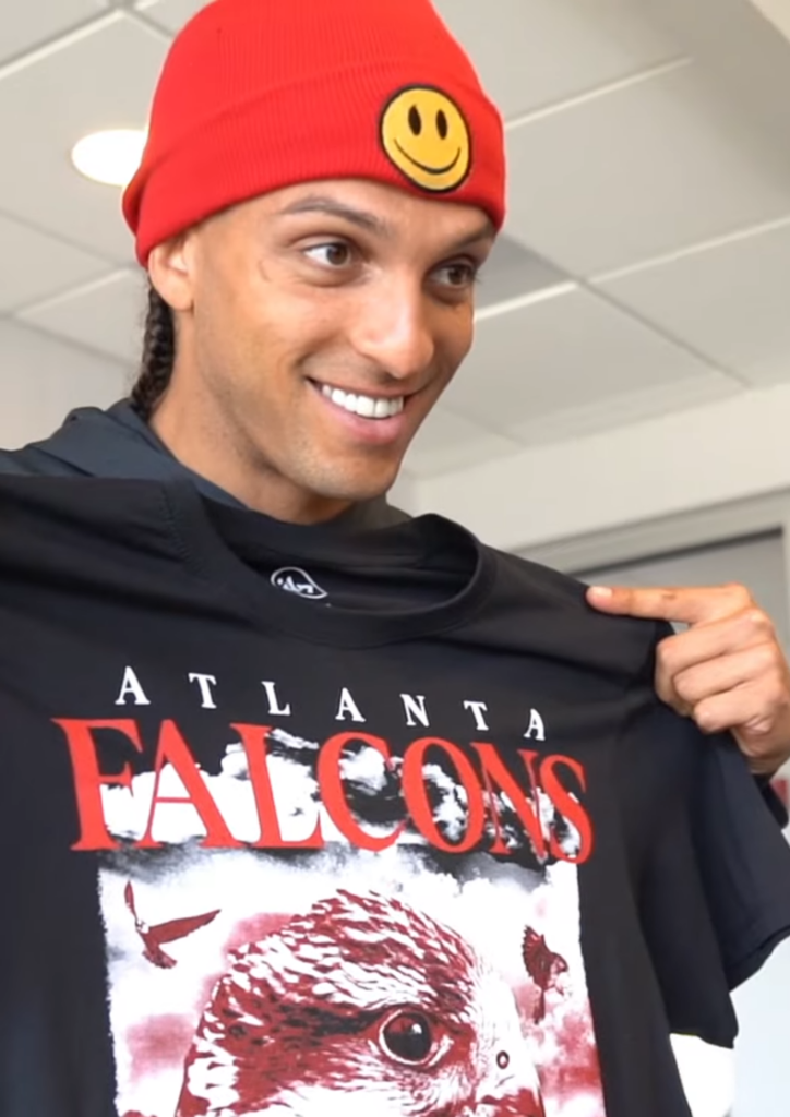 Mack Hollins with the Atlanta Falcons, 2023