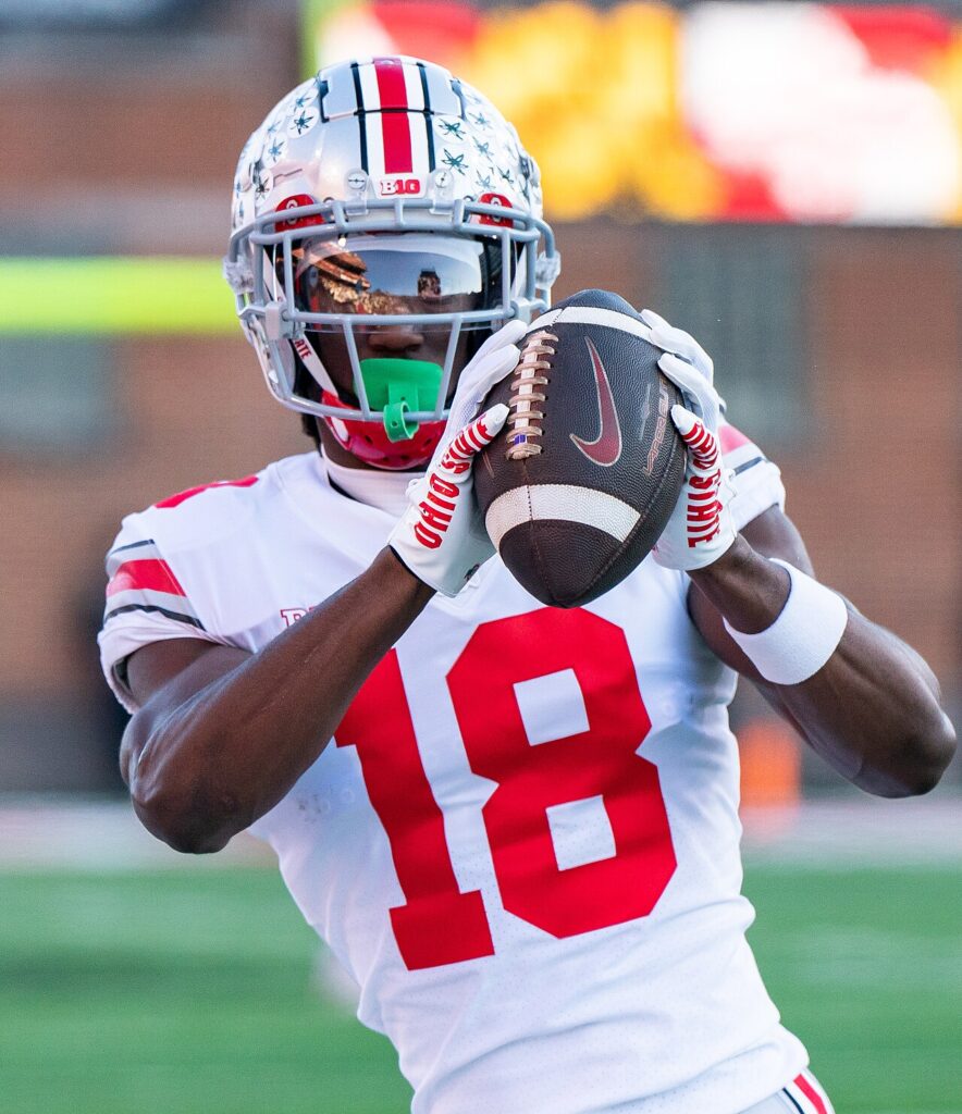 Marvin Harrison Jr. warming up in 2022