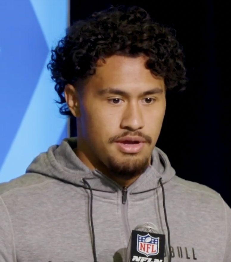 Noah Sewell at the NFL Combine