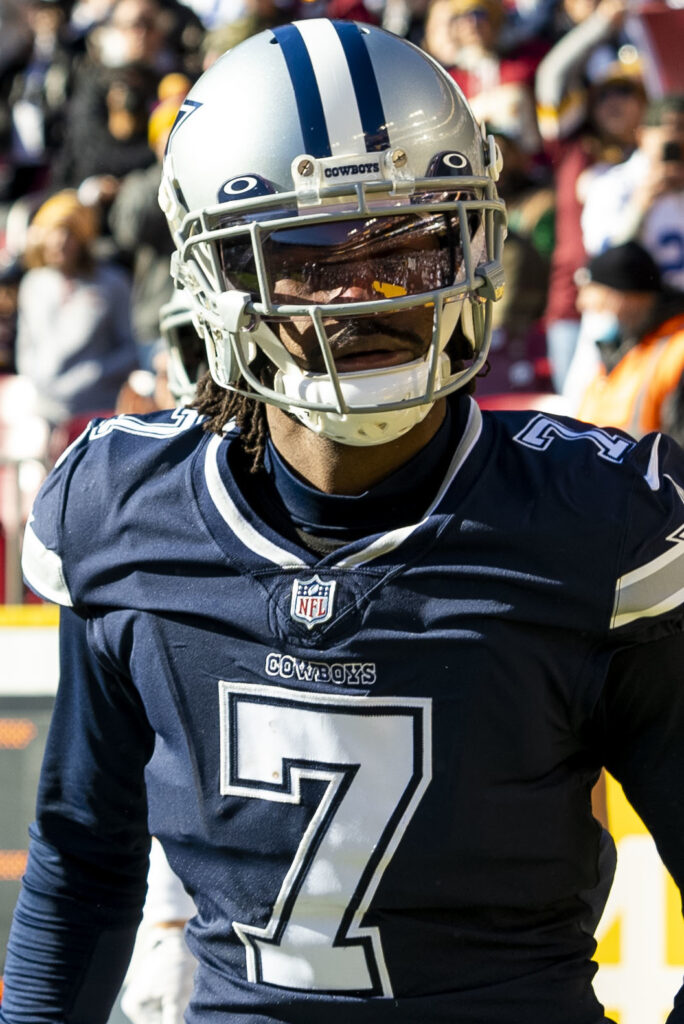 Trevon Diggs with the Dallas Cowboys, 2021