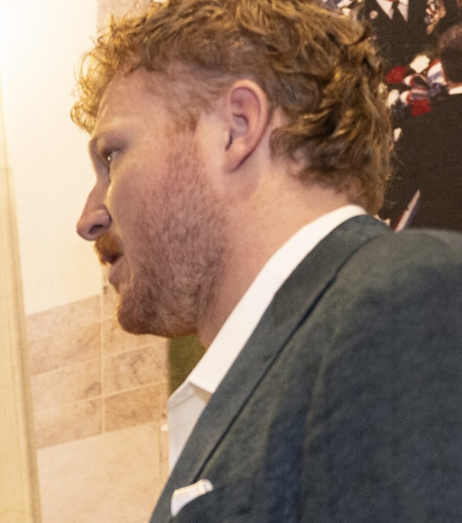 Cam Jurgens with the Philadelphia Eagles in April 2025