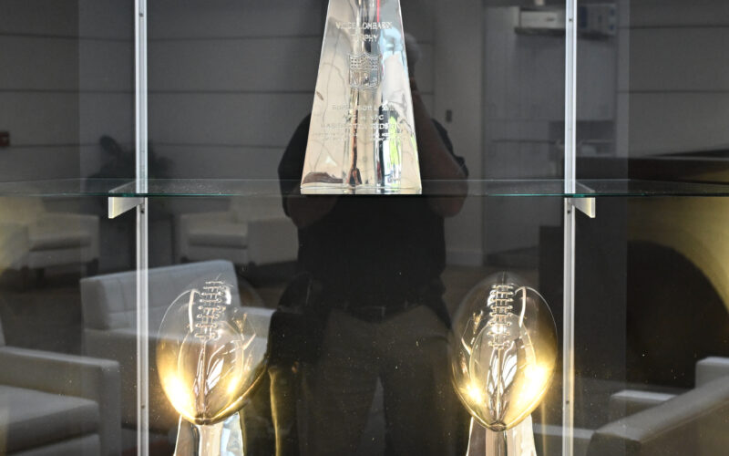 Three Vince Lombardi Trophies won by the Washington Commanders