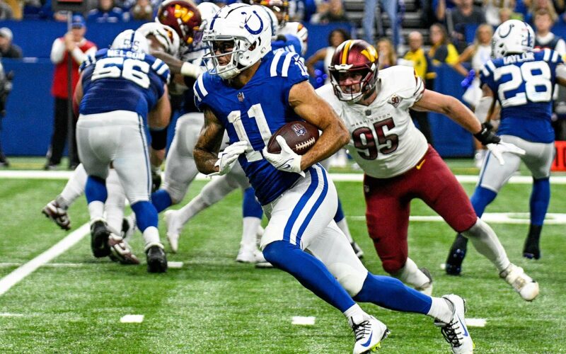Michael Pittman Jr. with the Indianapolis Colts, 2022