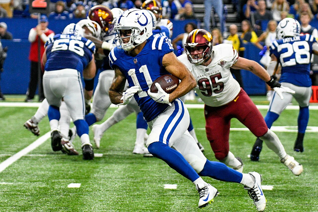 Michael Pittman Jr. with the Indianapolis Colts, 2022