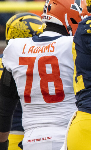 Isaiah Adams with Illinois, 2022