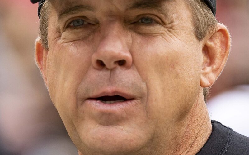 Sean Payton on the sideline in 2021