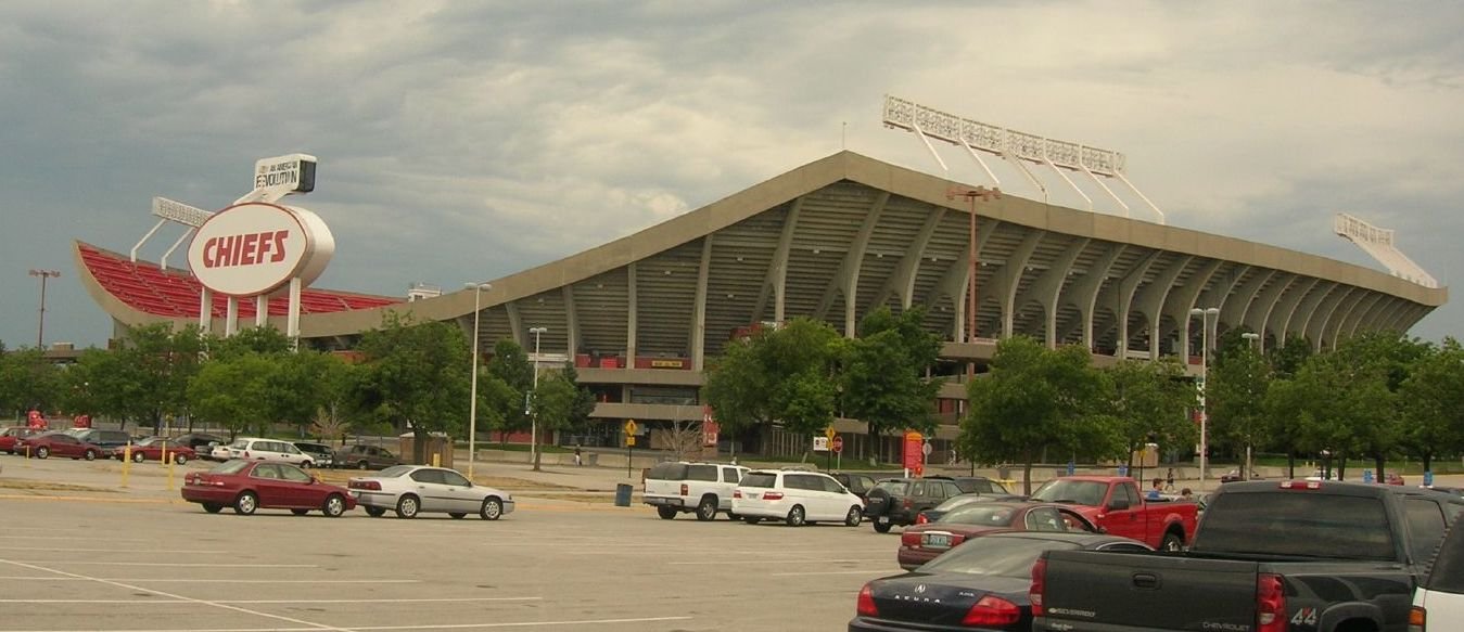 Exterior of Arrowhead Stadium, home of the Kansas City Chiefs