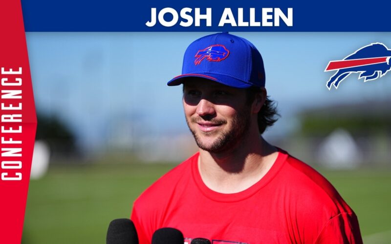 Josh Allen press conference graphic, October 2026