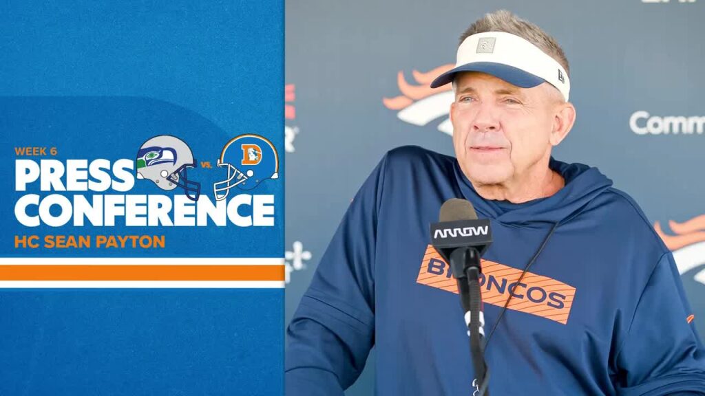 Sean Payton Broncos press conference October 2026