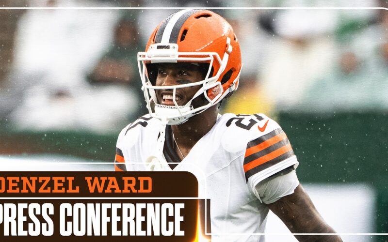 Denzel Ward Browns press conference ahead of Ravens, October 2026