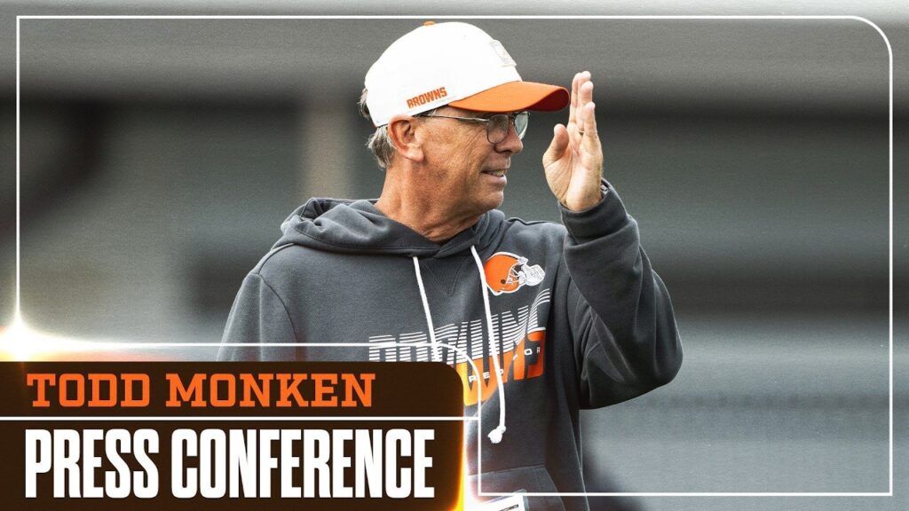 Cleveland Browns head coach Todd Monken at his press conference, October 23, 2026