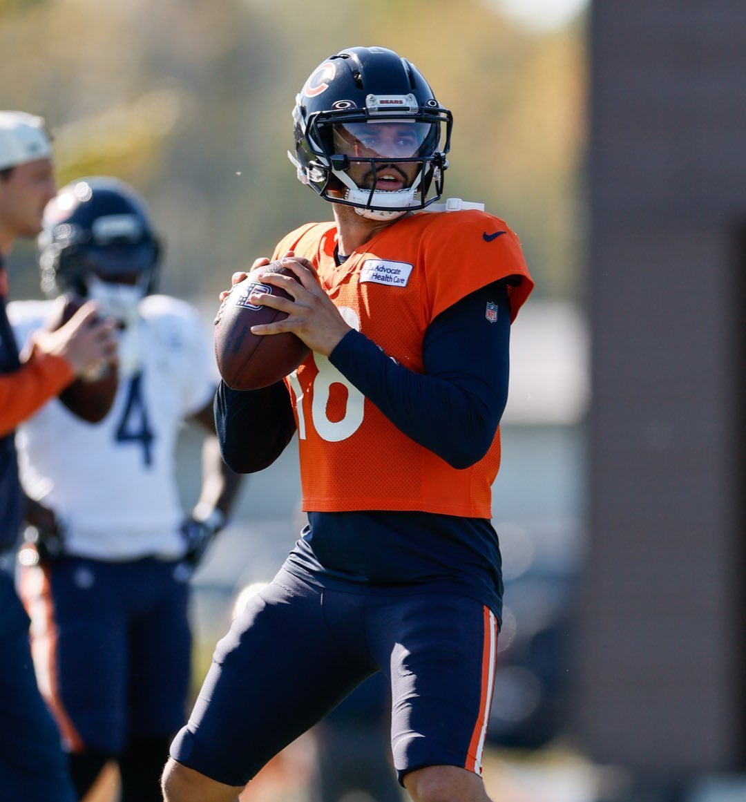 Caleb Williams at Bears practice