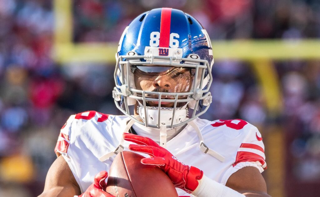 Darius Slayton in a New York Giants uniform in 2019