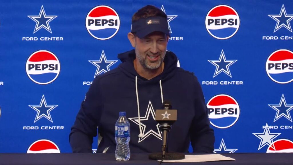 Dallas Cowboys head coach Brian Schottenheimer at his press conference before the Cardinals game, October 30, 2026