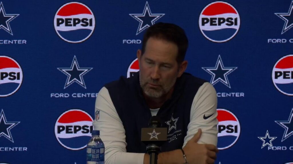 Dallas Cowboys head coach Brian Schottenheimer at his press conference, October 27, 2026
