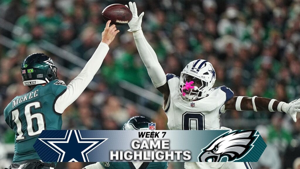 Cowboys vs. Eagles Week 7 highlights thumbnail