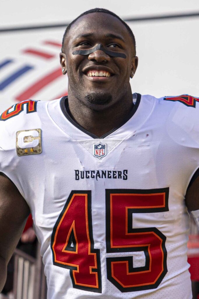 Devin White in a 2021 archive photograph.