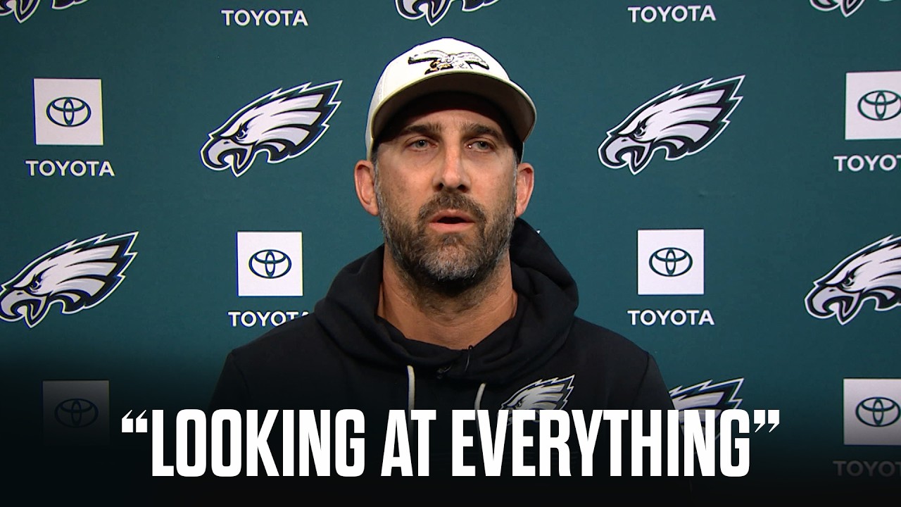 Nick Sirianni speaks to reporters
