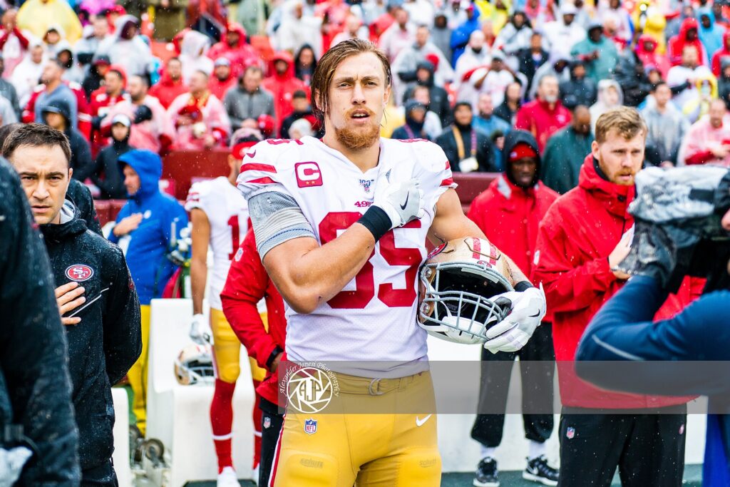 George Kittle in a 2019 archive photograph.