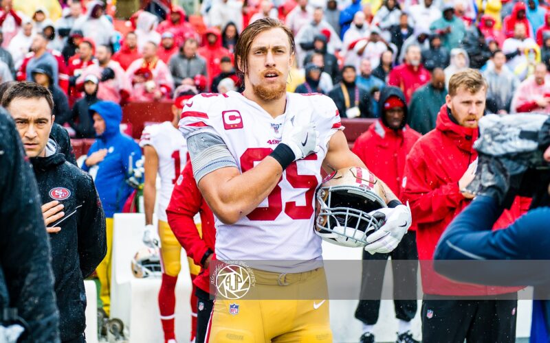 George Kittle in a 2019 archive photograph.