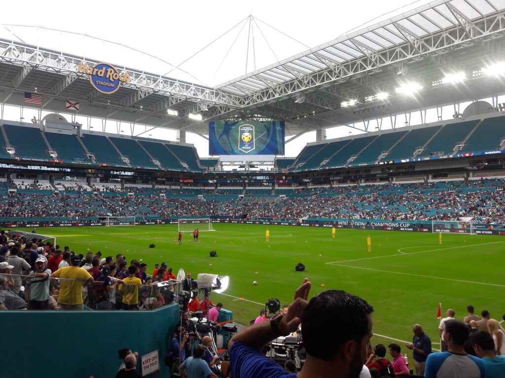 Hard Rock Stadium in a 2017 archive photograph.