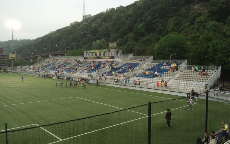 Exterior of Highmark Stadium, home of the Buffalo Bills