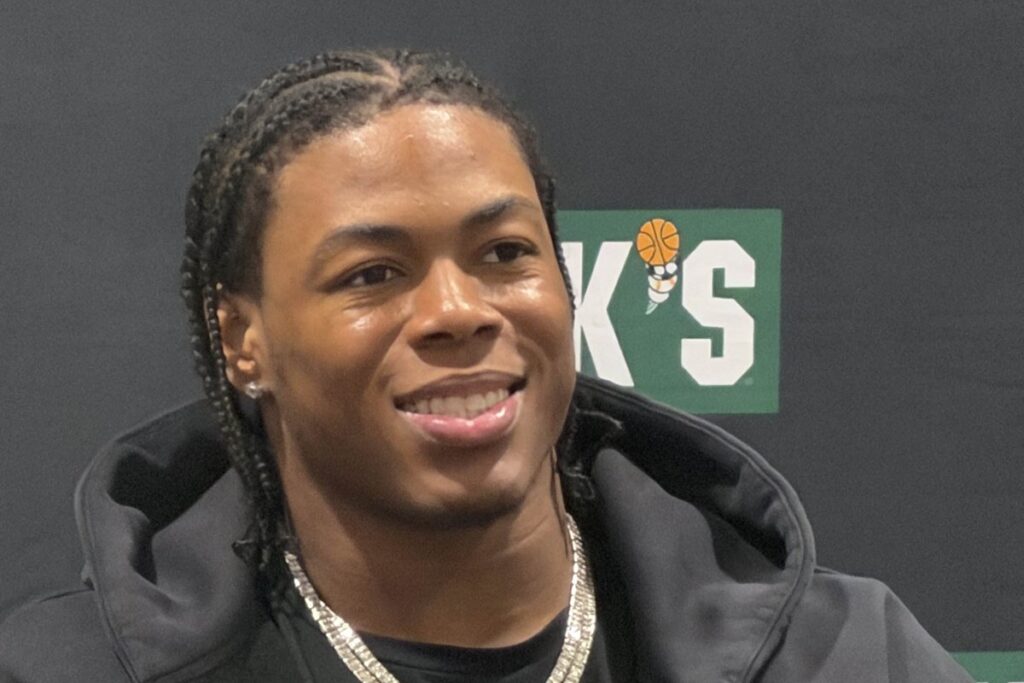 Detroit Lions running back Jahmyr Gibbs in June 2026