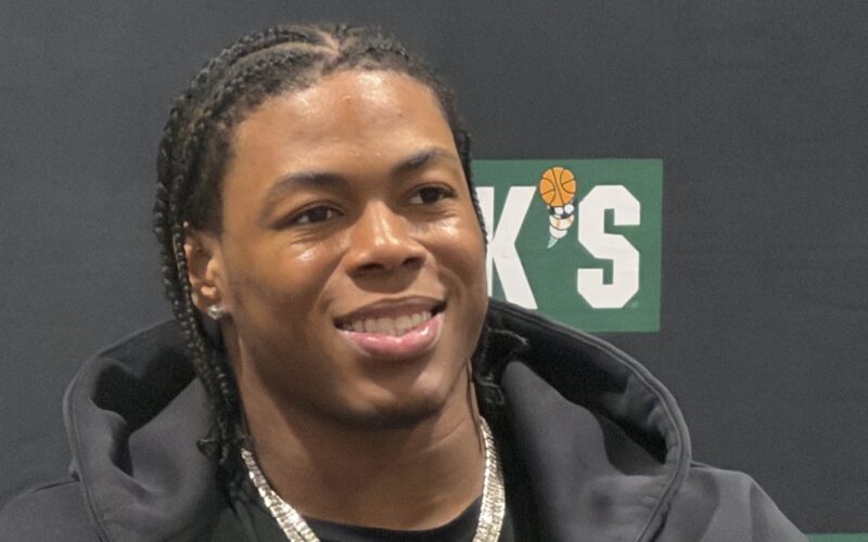 Detroit Lions running back Jahmyr Gibbs in June 2026