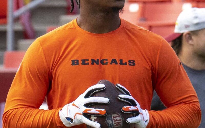 Ja'Marr Chase in a 2021 archive photograph.