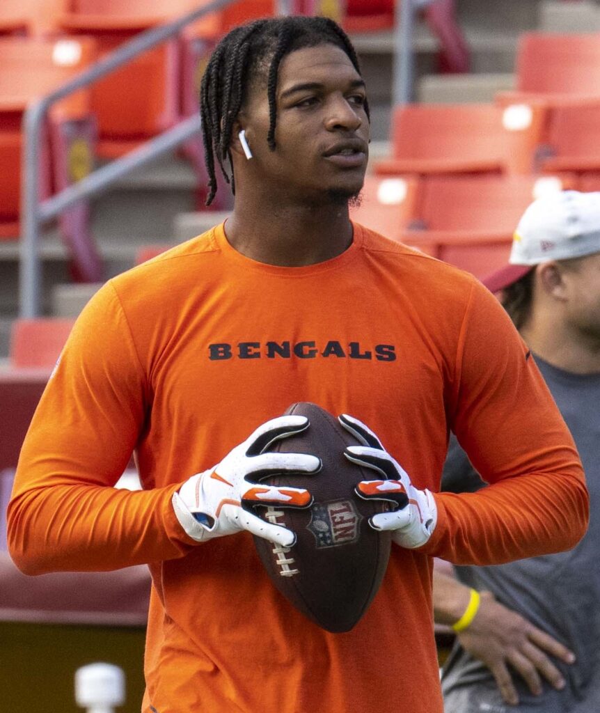 Ja'Marr Chase in a 2021 archive photograph.