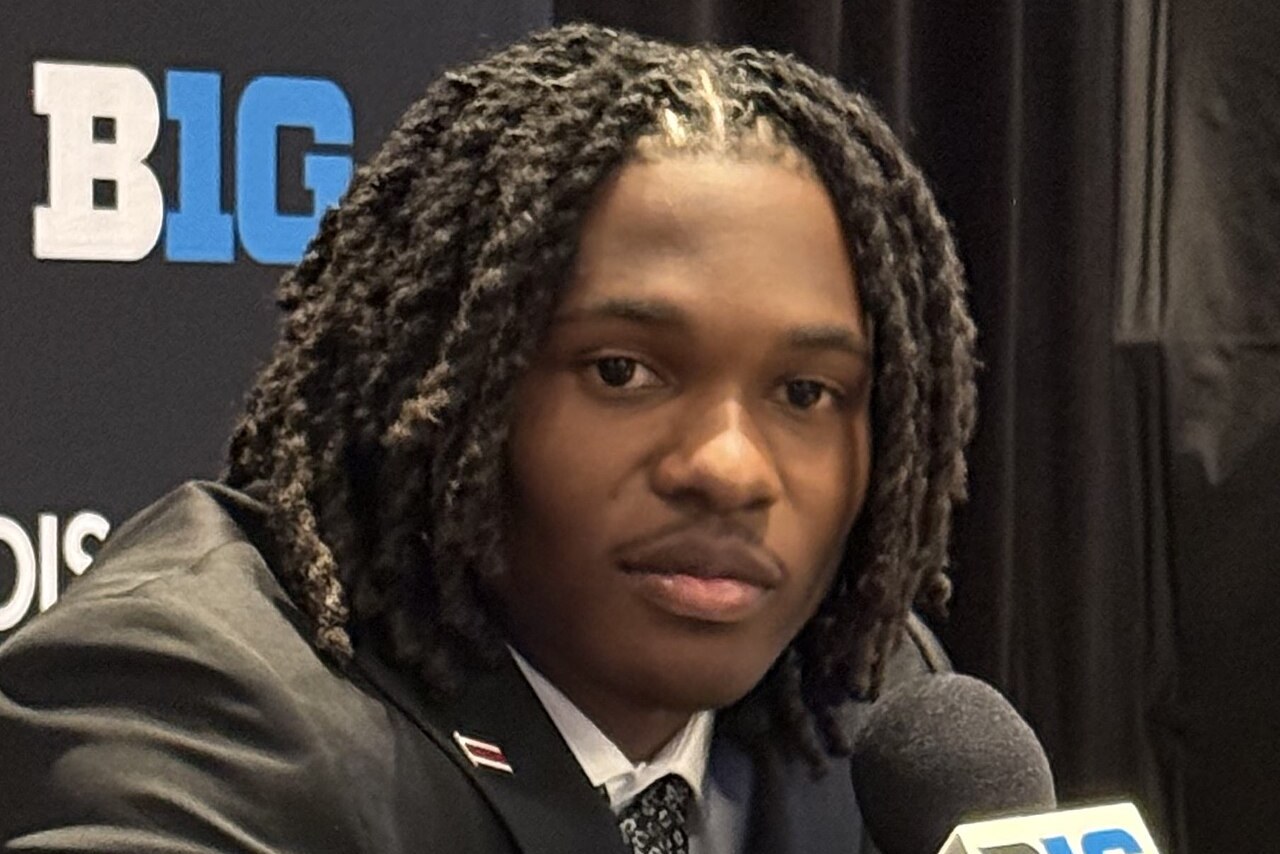 Jeremiah Smith speaking at Big Ten Media Days