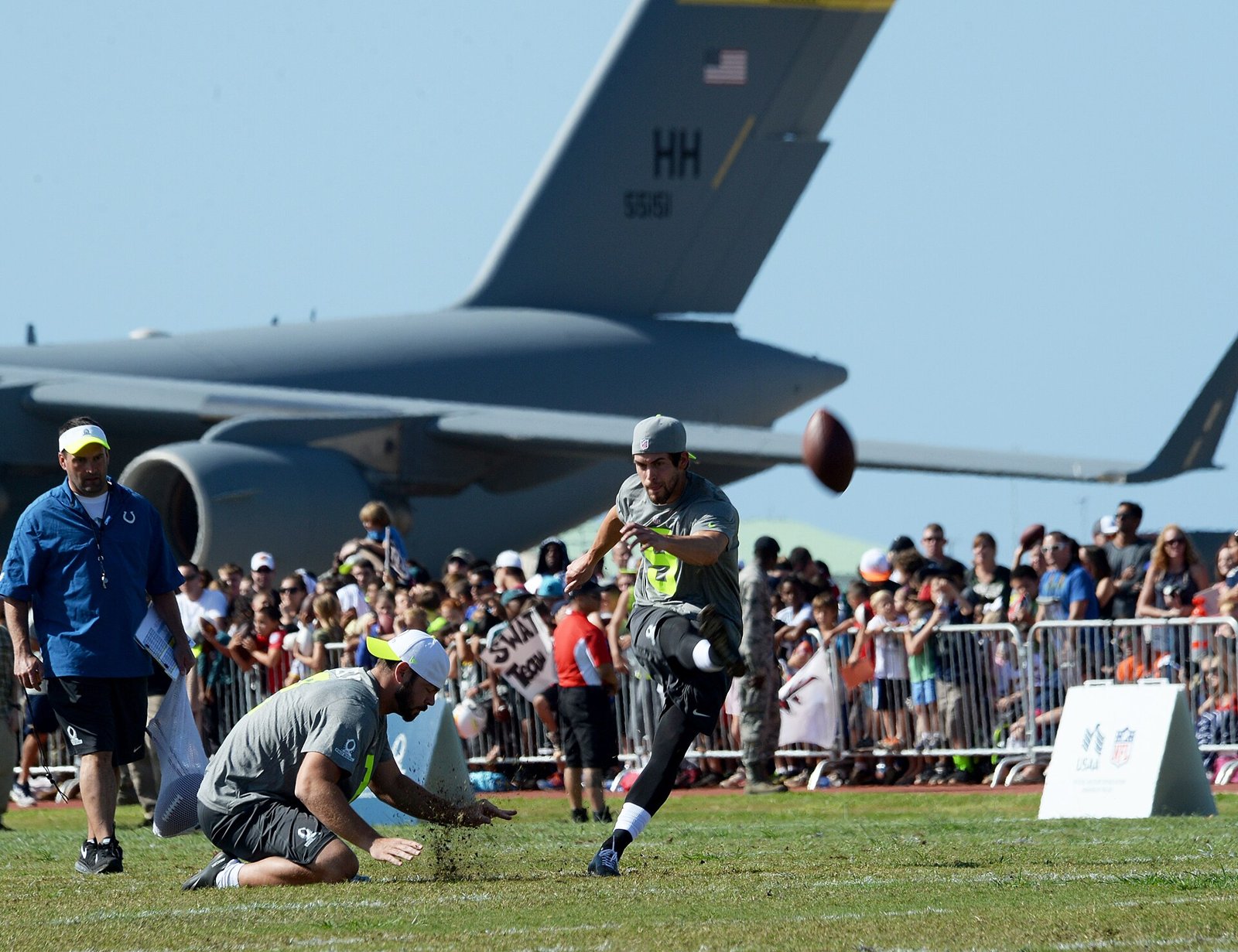 Justin Tucker at Pro Bowl practice