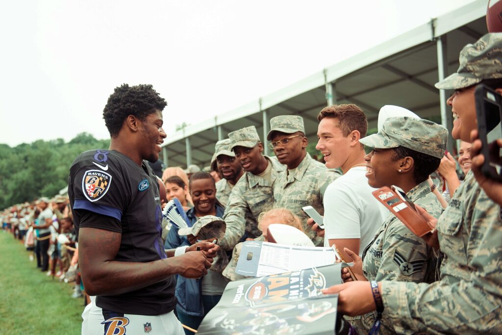 Lamar Jackson in a 2018 archive photograph.