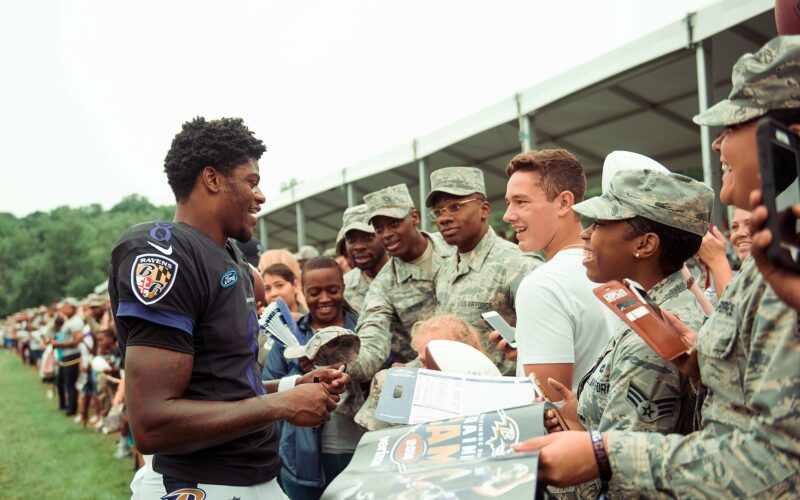 Lamar Jackson in a 2018 archive photograph.