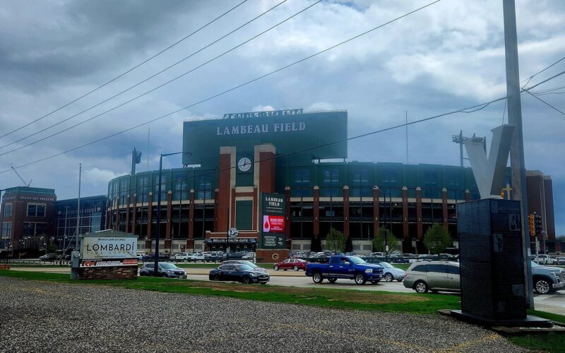 Exterior view of Lambeau Field in Green Bay, Wisconsin