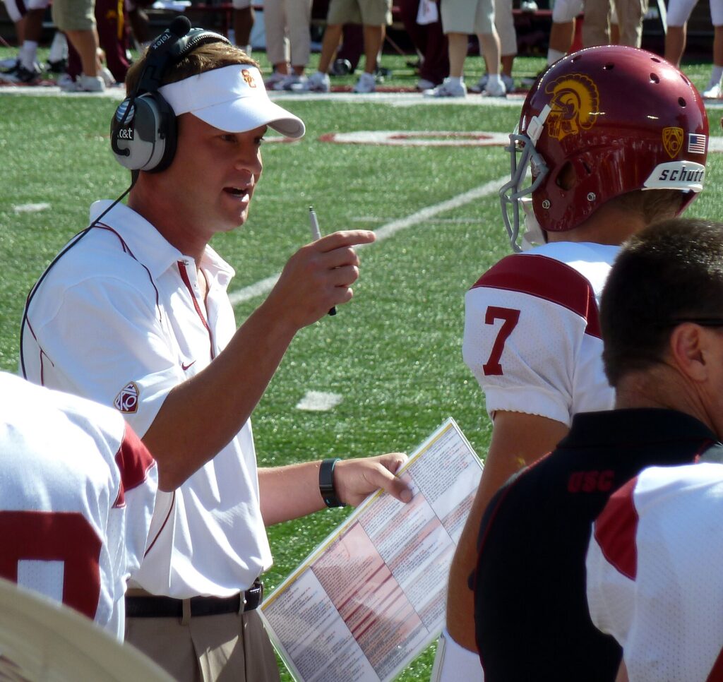 Lane Kiffin in a 2010 archive photograph.