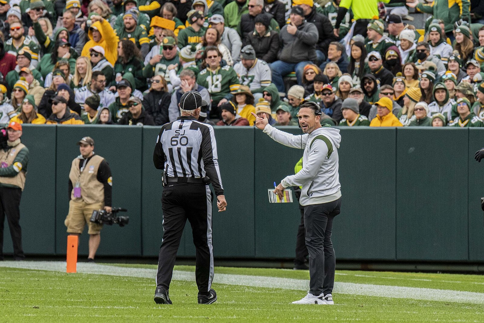 Matt LaFleur on the sideline