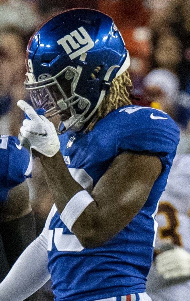 Xavier McKinney with the New York Giants in September 2021