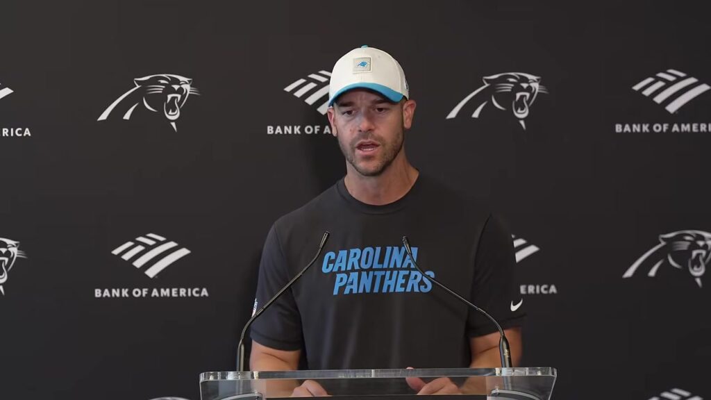 Dave Canales Panthers press conference October 2026