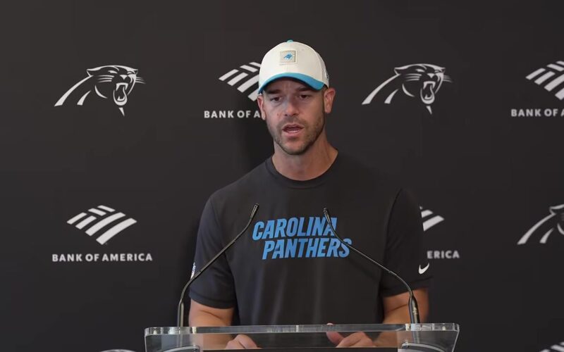 Dave Canales Panthers press conference October 2026