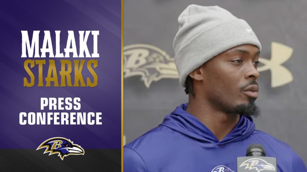 Malaki Starks Ravens press conference October 2026