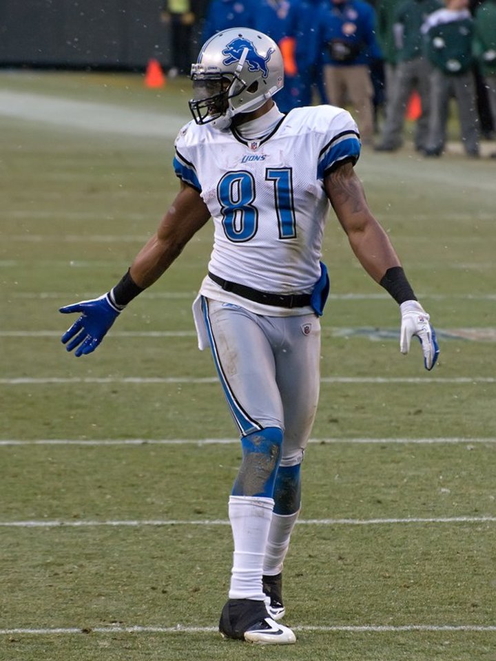 Calvin Johnson at Lambeau Field in 2012