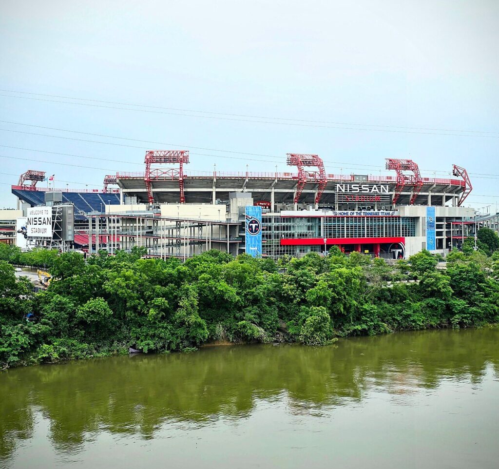 Nissan Stadium in Nashville, home of the Tennessee Titans