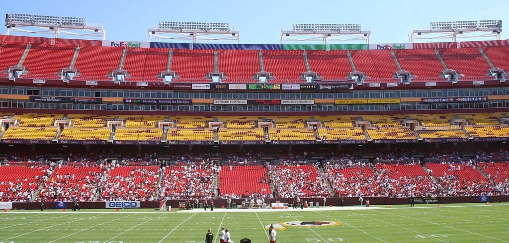 FedExField exterior in Landover, Maryland